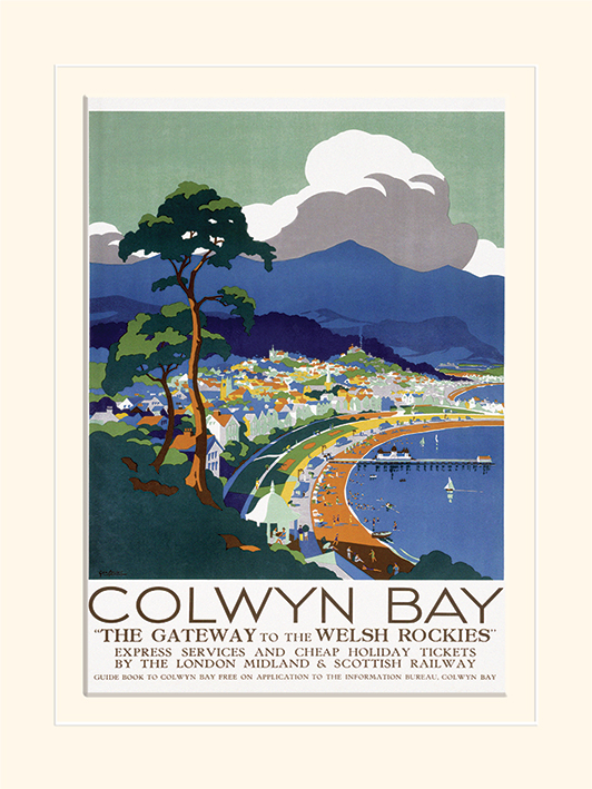 Colwyn Bay Mounted 30 x 40cm Print The Art Group