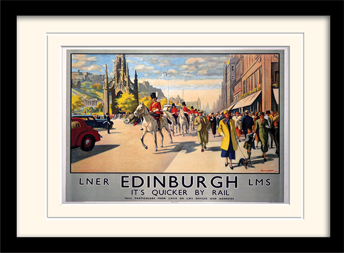 Edinburgh (1) Mounted & Framed 30 x 40cm Print The Art Group