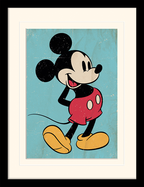 Mickey Mouse (Retro) Canvas Print The Art Group