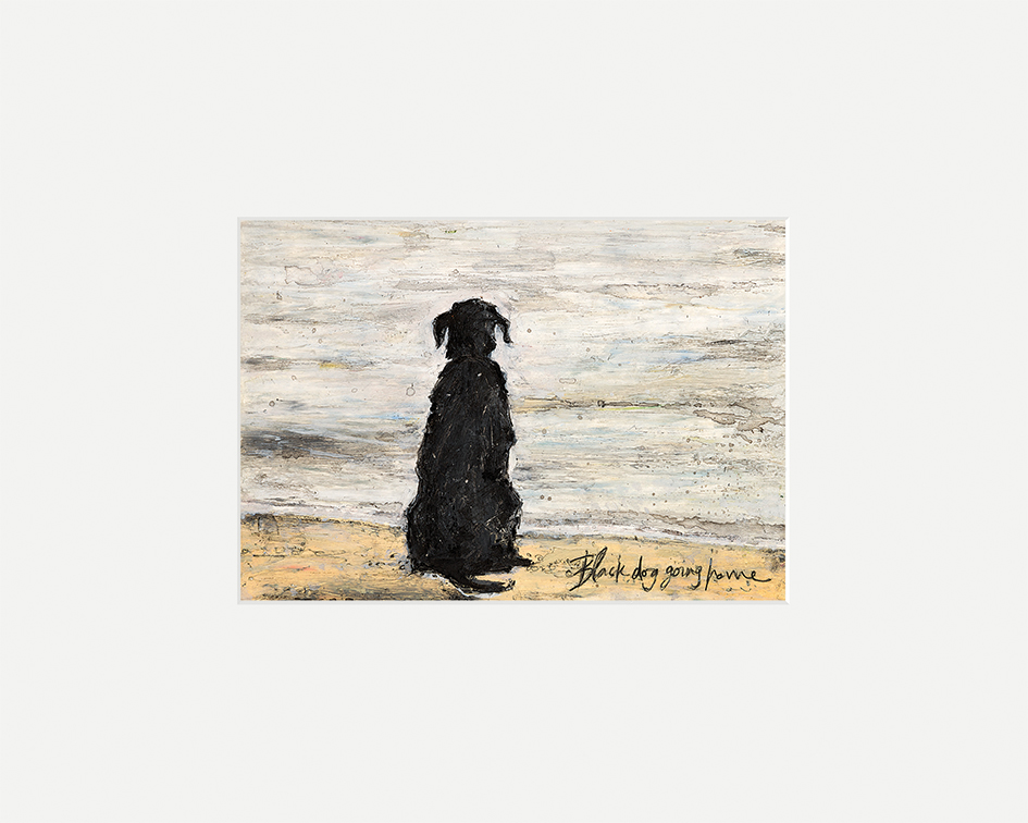 Sam Toft (Black Dog Going Home) Mounted Print The Art Group