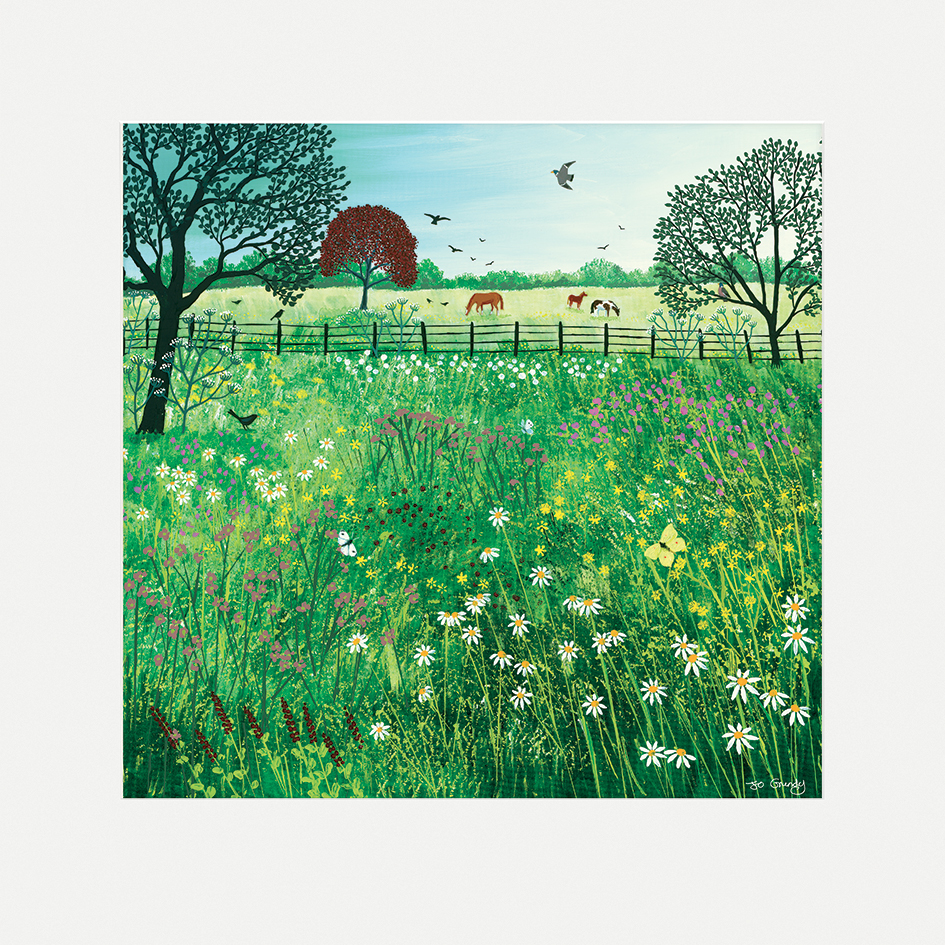 Jo Grundy (Summer Grazing) Canvas Print The Art Group