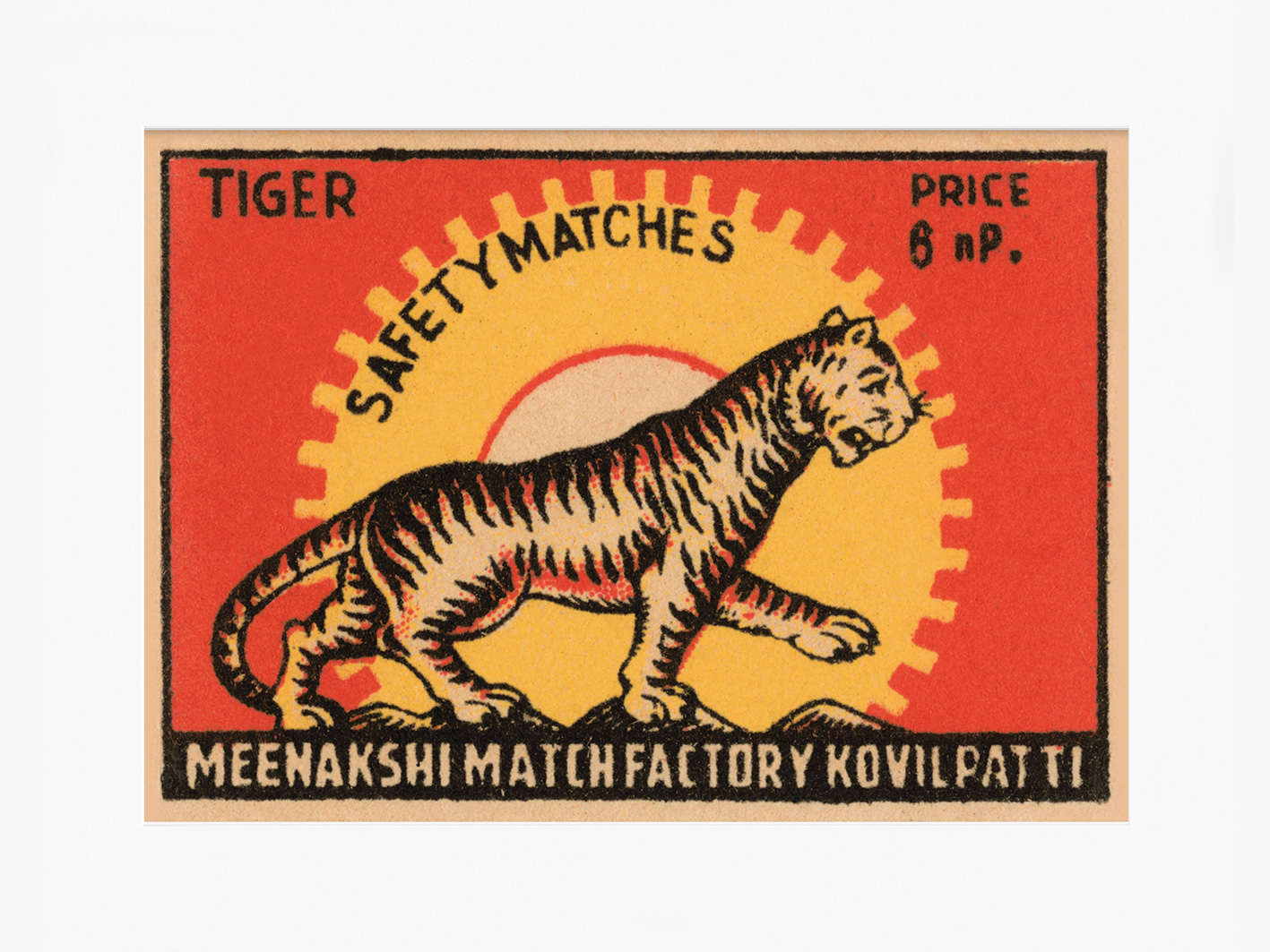 Tiger Safety Matches Mounted Print The Art Group
