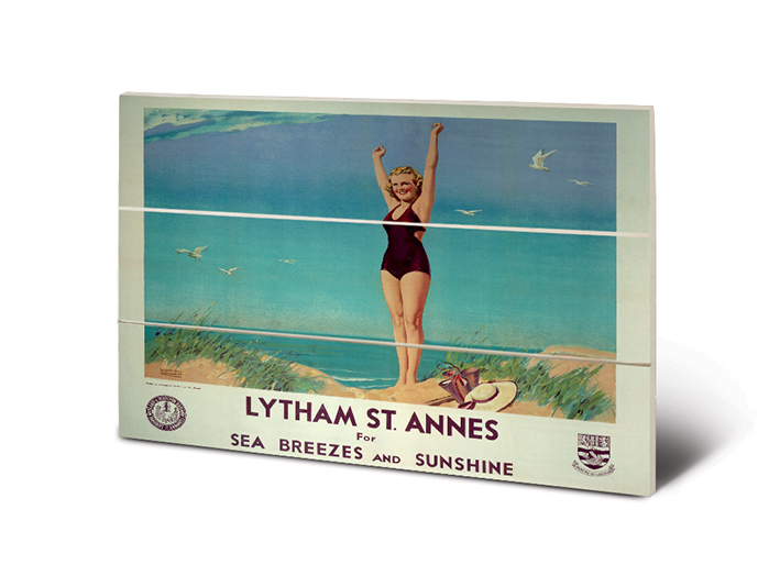 Lytham St Annes (2) Wood Print The Art Group