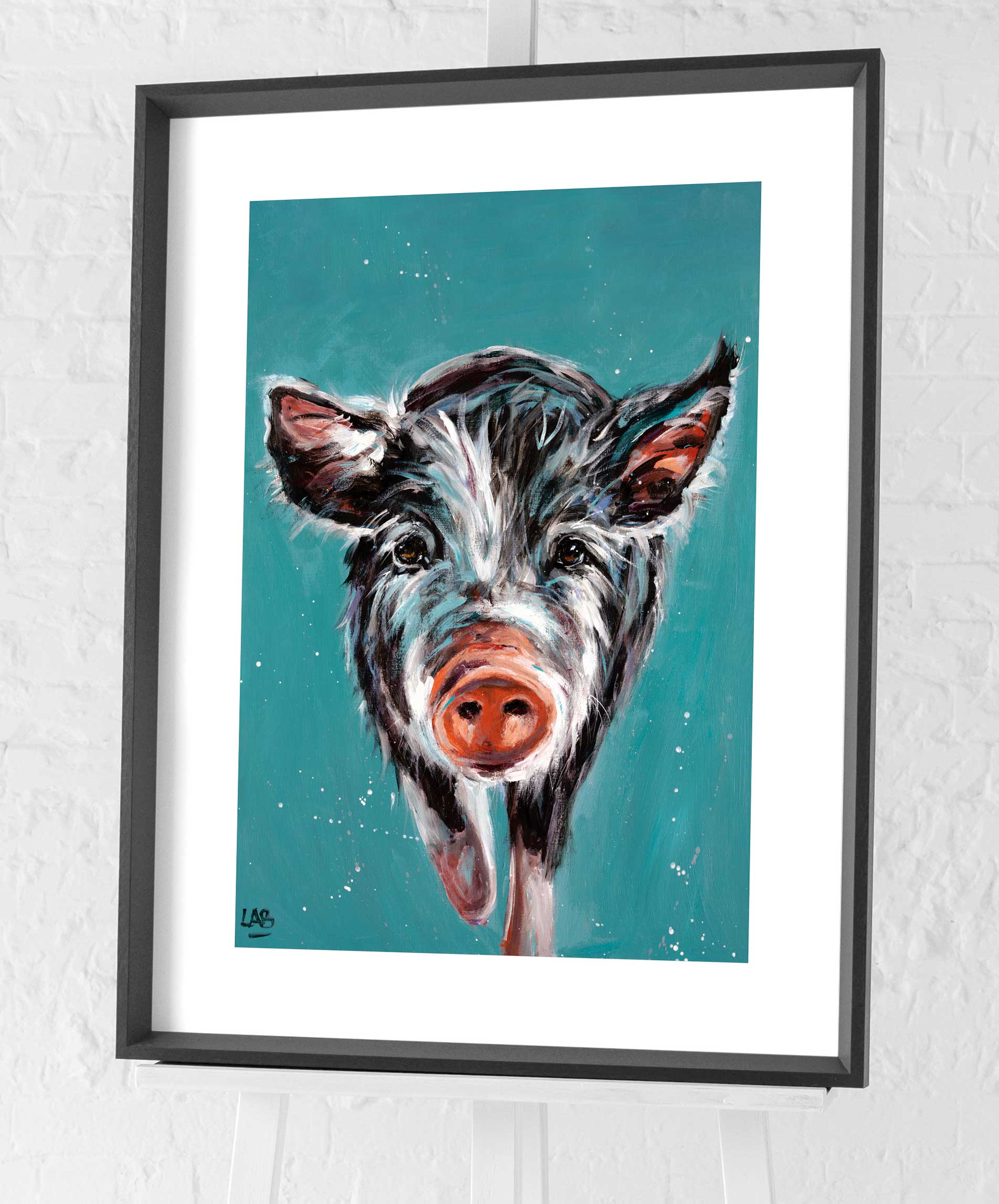 Louise Brown (Piggy On The Run) PreFramed Art Print The Art Group