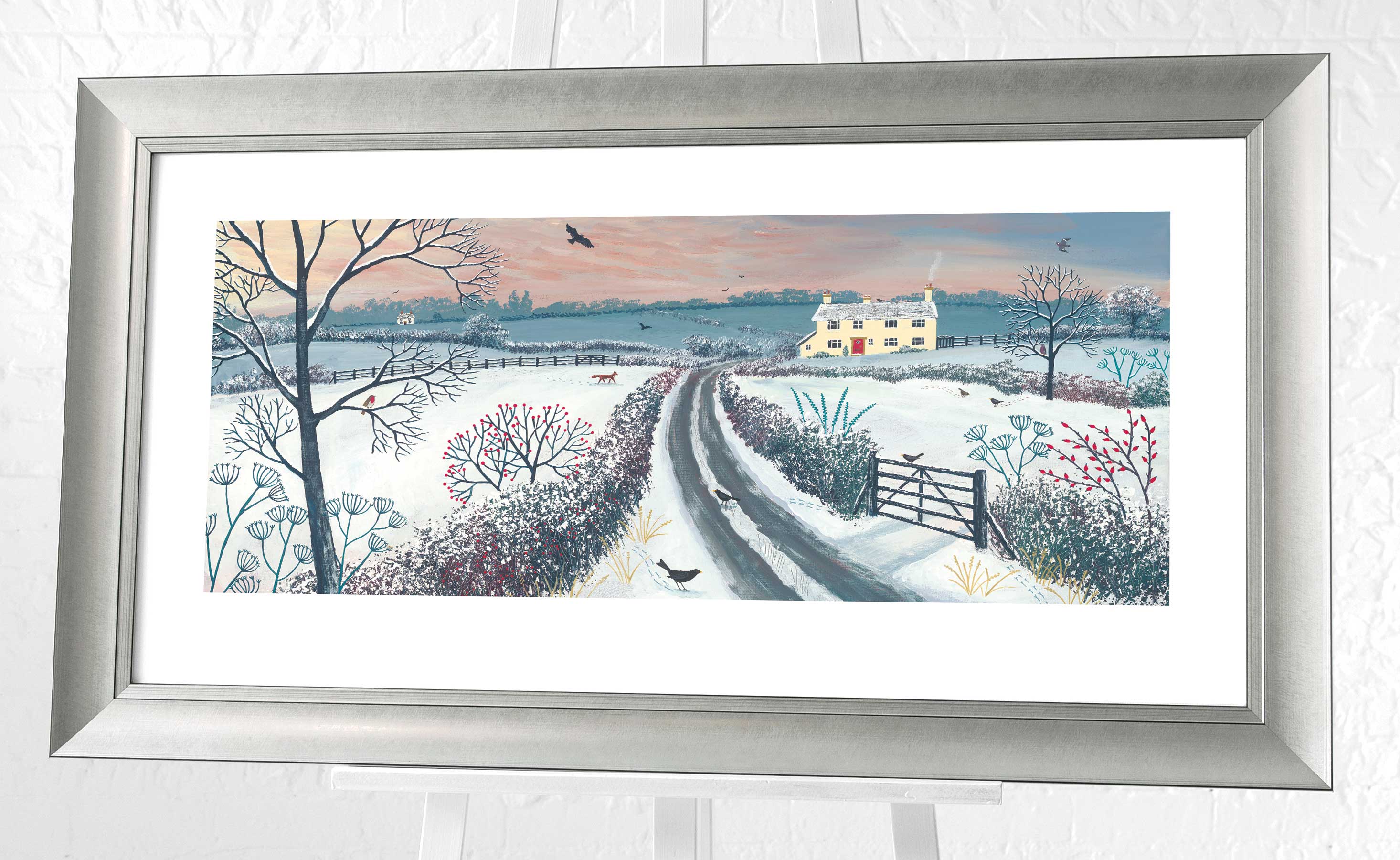 Jo Grundy Home for Winter) PreFramed Art Print The Art Group