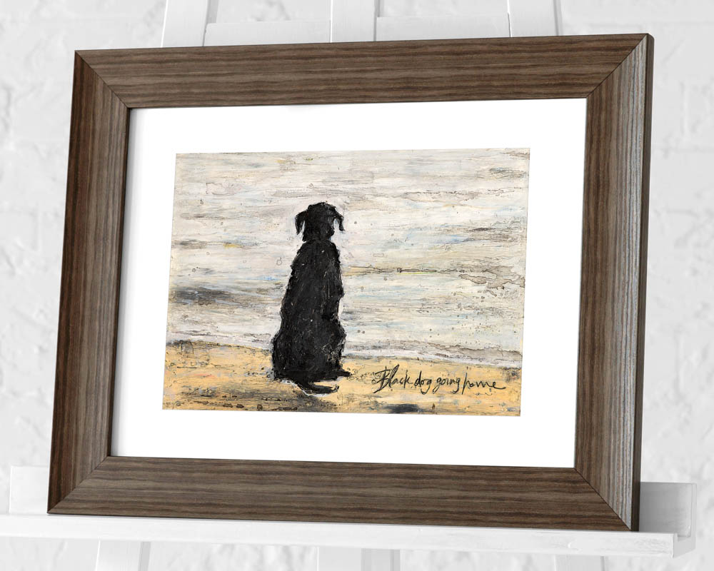 Sam Toft (Black Dog Going Home) Canvas Print The Art Group
