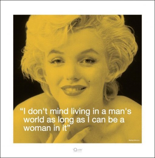 Marilyn Monroe (i.Quote Man's World) Art Print The Art Group