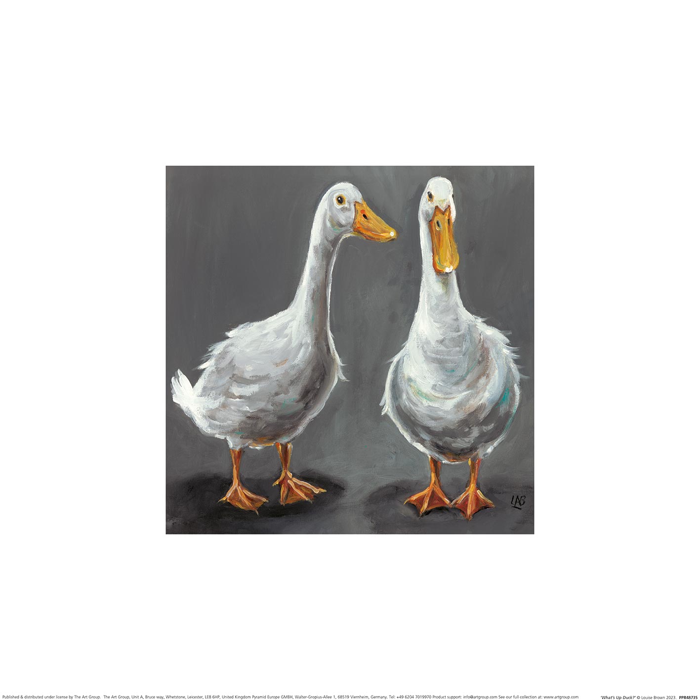 Louise Brown (What's Up Duck) Canvas Print The Art Group