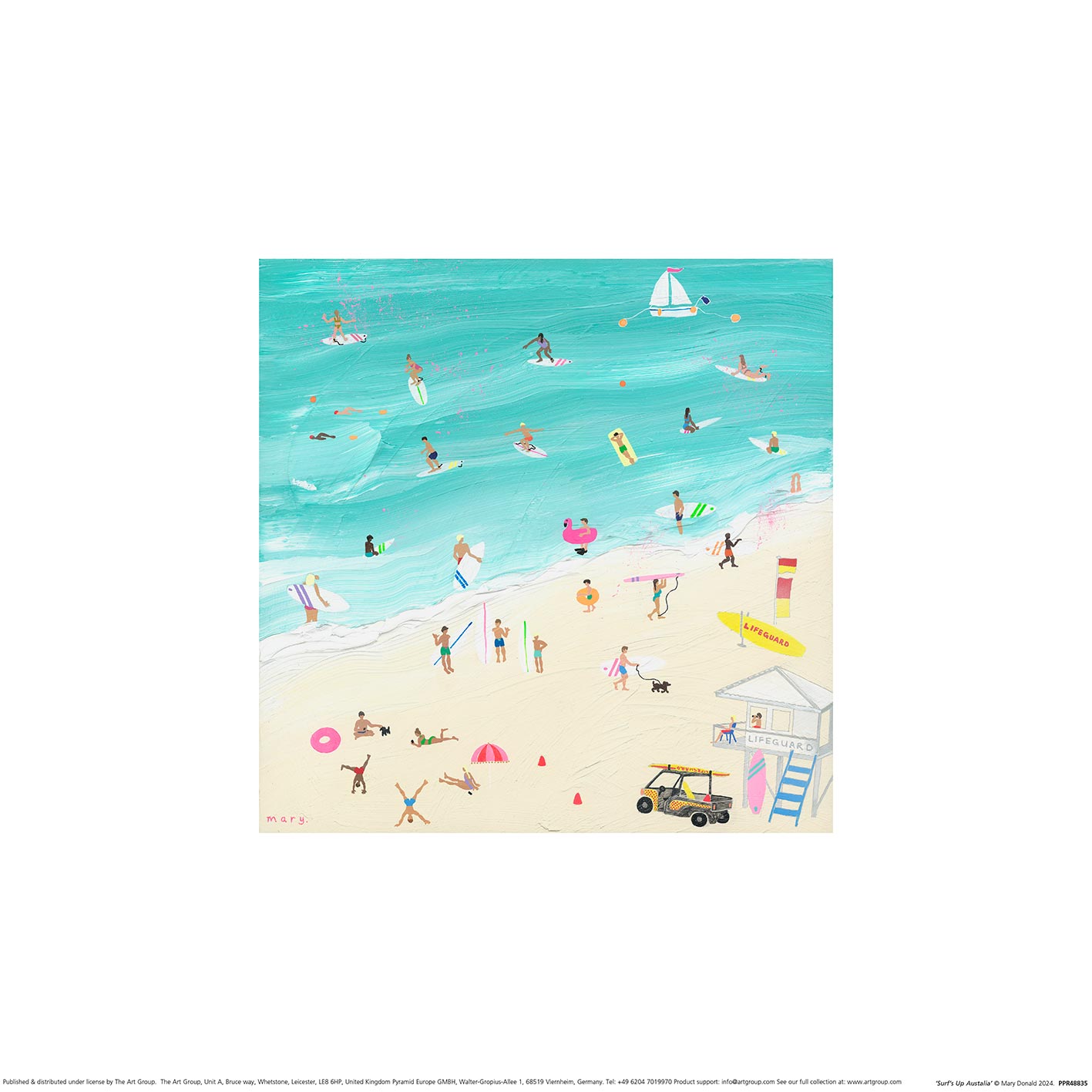 Mary Donald (Surf's Up Australia) Art Print The Art Group