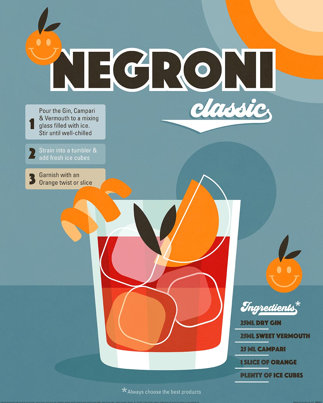 Dominique Vari (Negroni) Art Print The Art Group