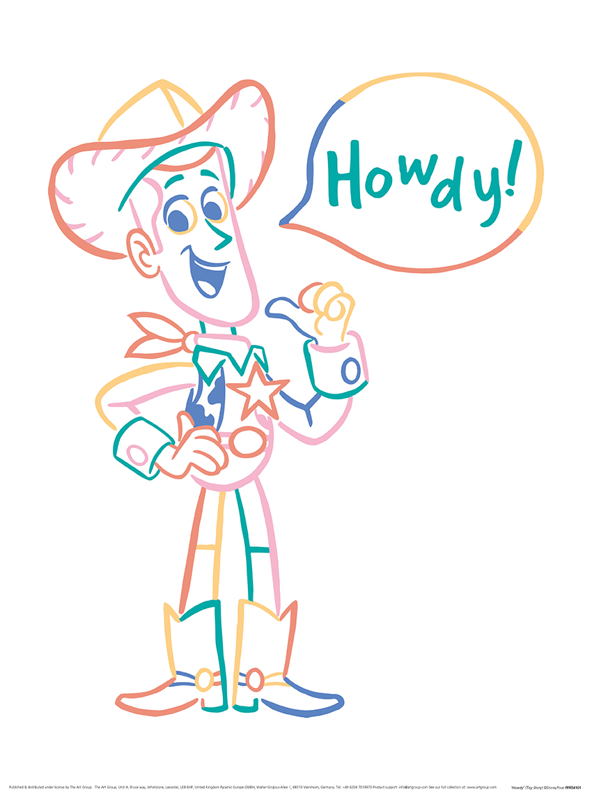Toy Story (Howdy) Art Print The Art Group
