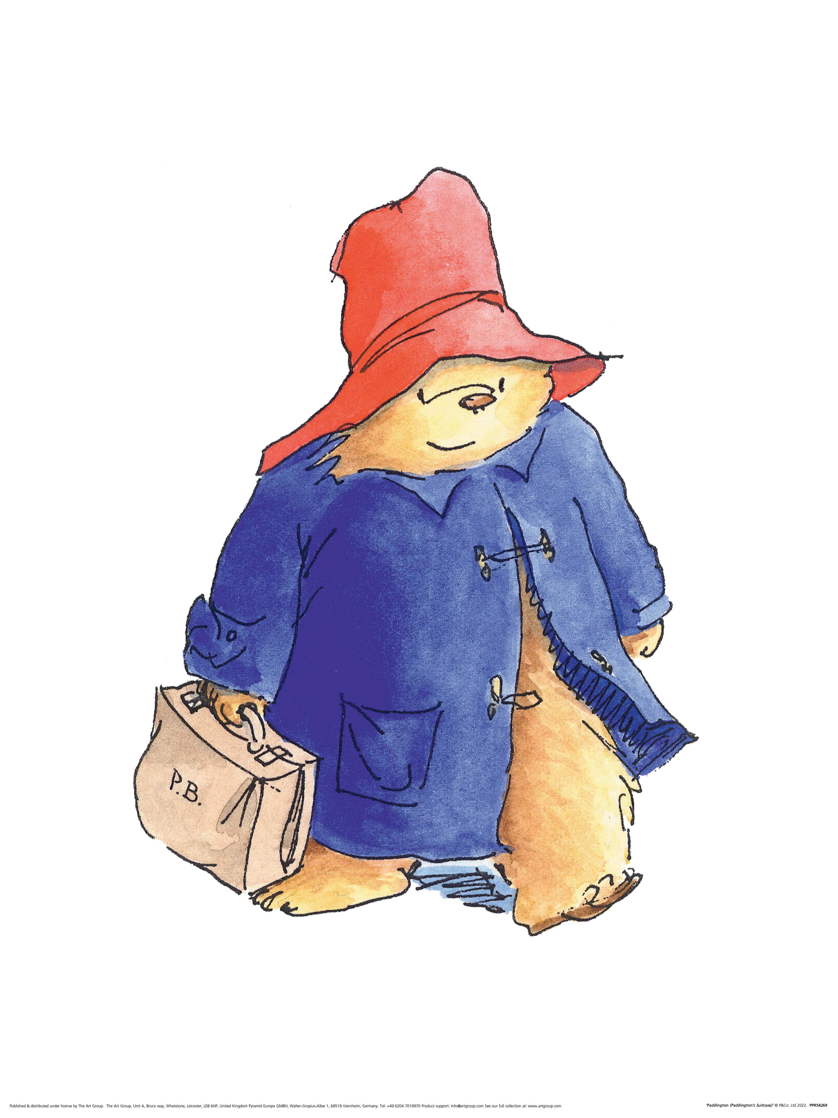 Paddington Bear (Paddington's Suitcase) Art Print The Art Group
