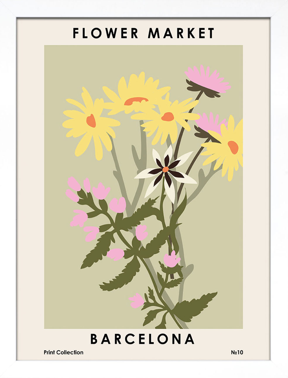 NKTN (Flower Market Barcelona) Art Print The Art Group