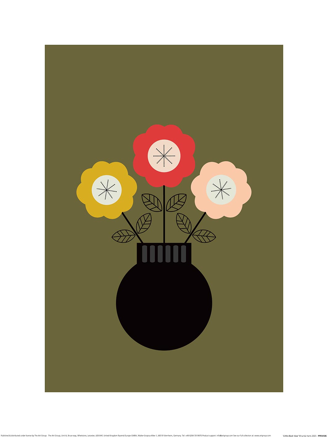 Lyndy Hants (Little Black Vase) Art Print The Art Group