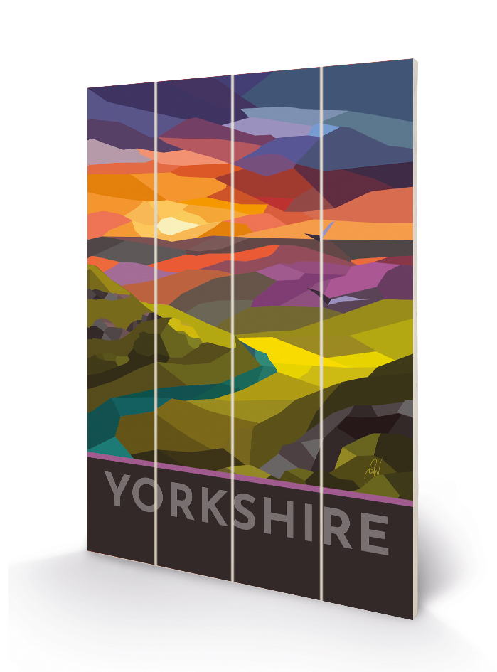 Westley (Yorkshire Stained Glass) Wood Print The Art Group