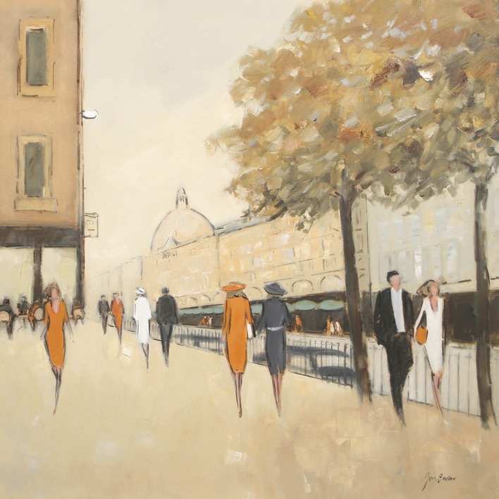 Jon Barker (Early Birds Harrods) Canvas Print The Art Group