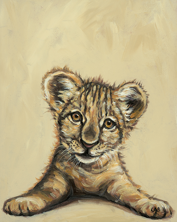 Louise Brown (Lion Eyes) Canvas Print The Art Group