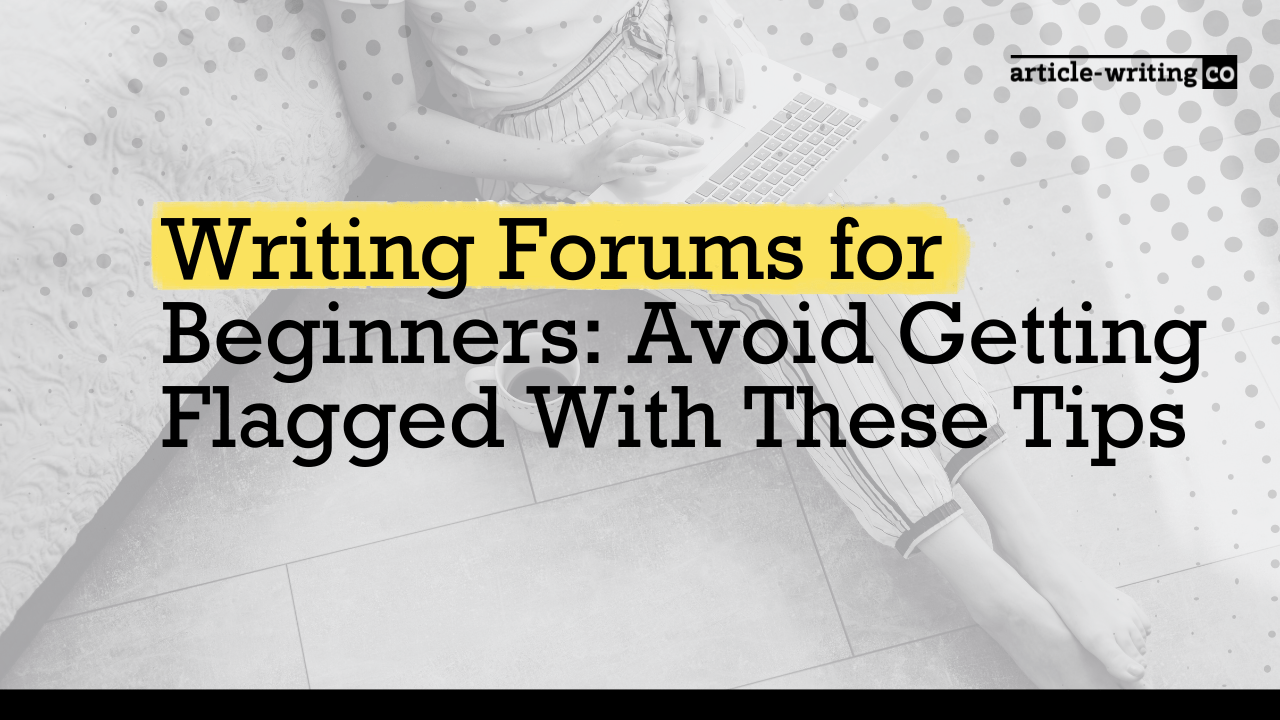 Writing Forums for Beginners