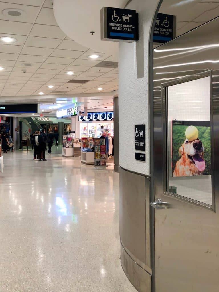Pet Relief Areas at MIA, Miami International Airport