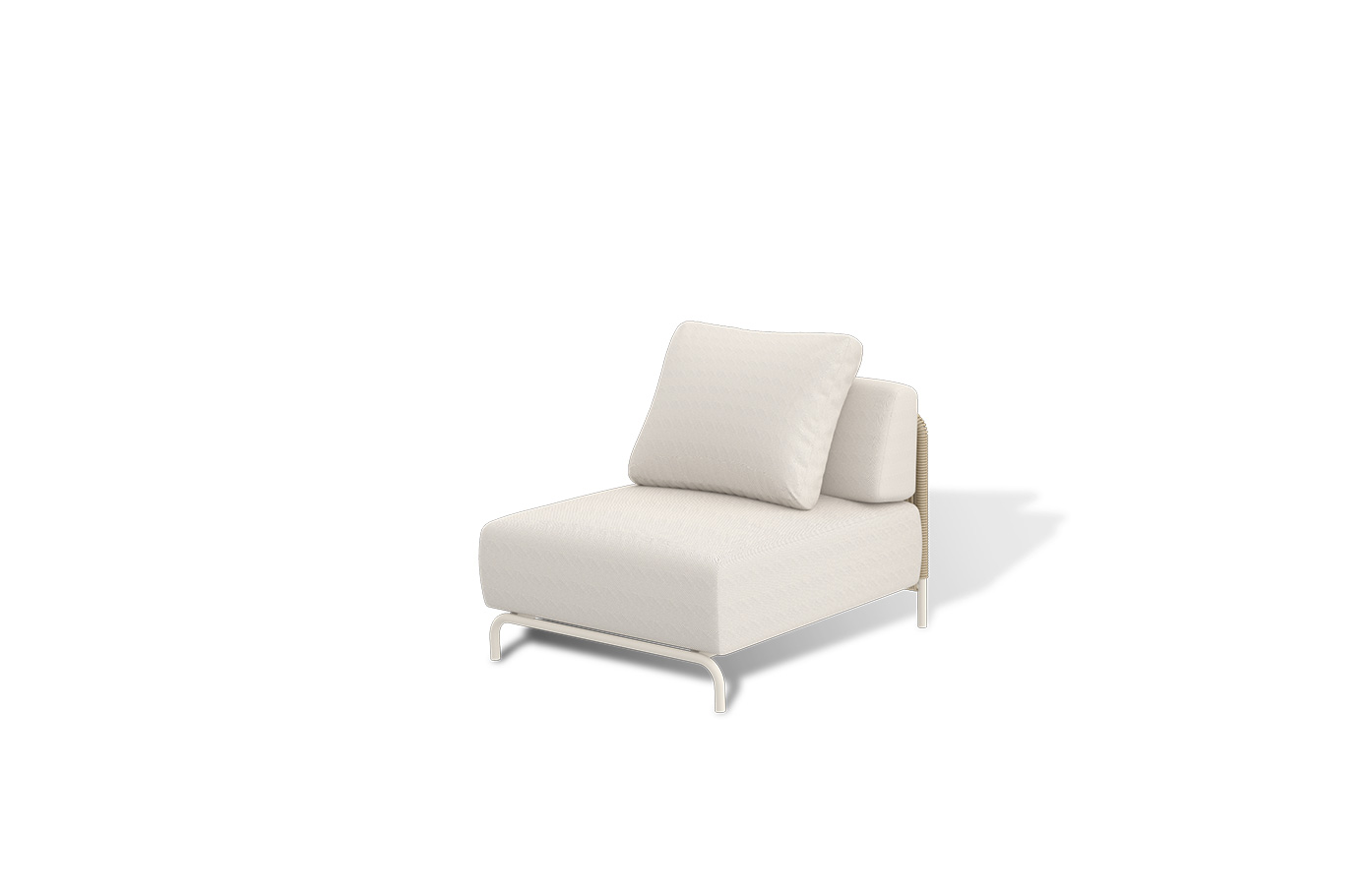 China Maui Middle Sofa With Handcrafted PE Twisted Wicker, DoubleLayer