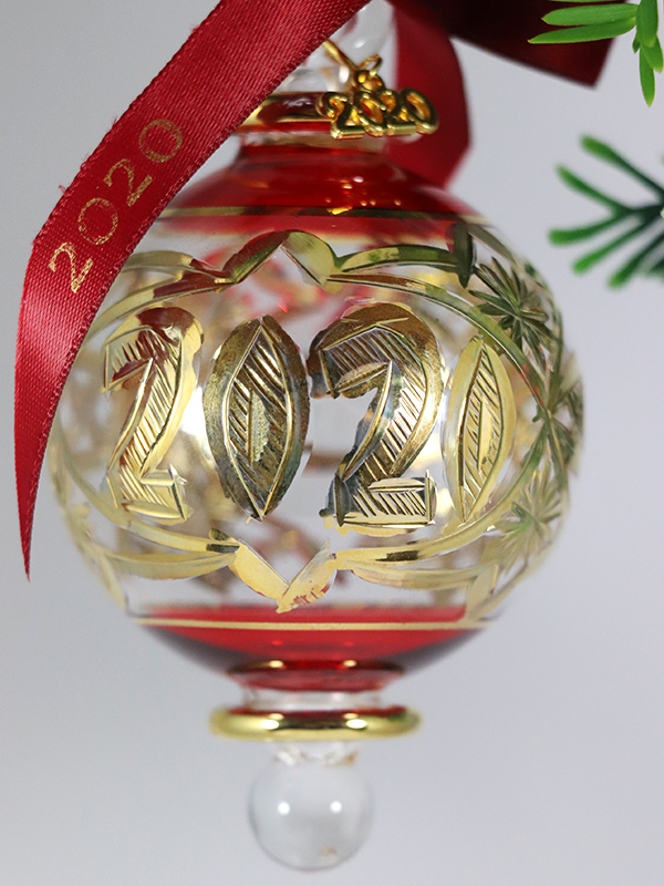 2020 Year Ornament Red Artifactually