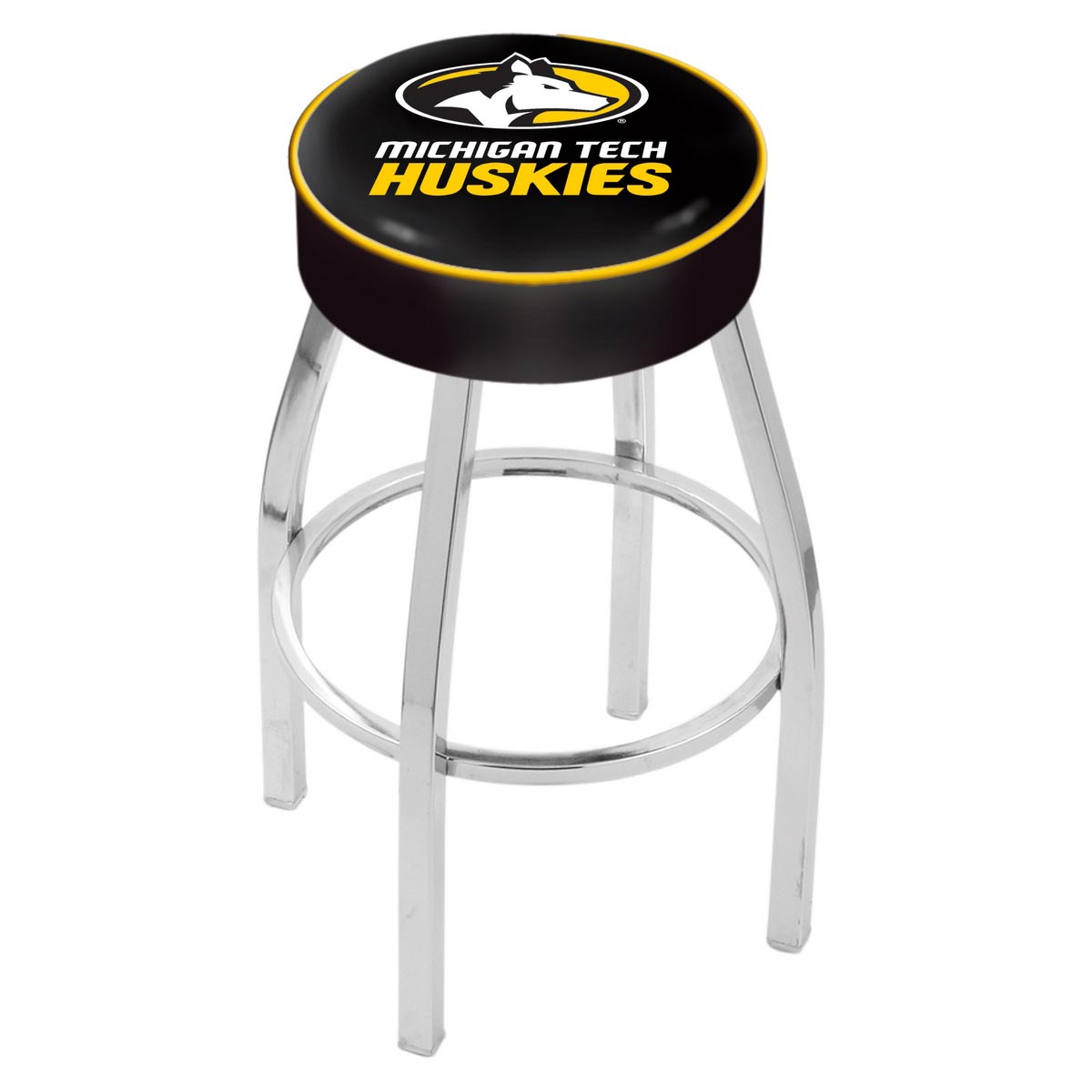 Holland Bar Stool Co. 30 inch Michigan Tech Logo Swivel Counter Stool
