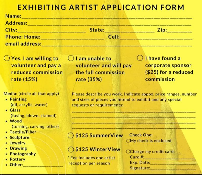 Artist Application