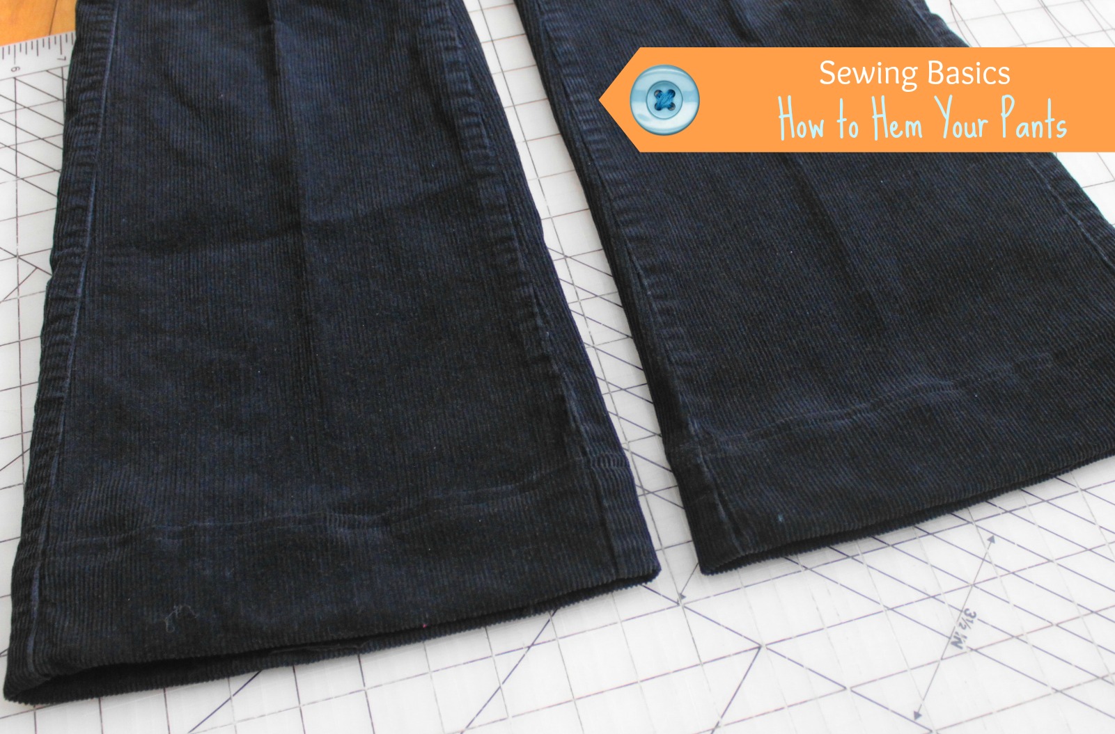 Sewing Basics How to Hem Pants Artisan in the Woods