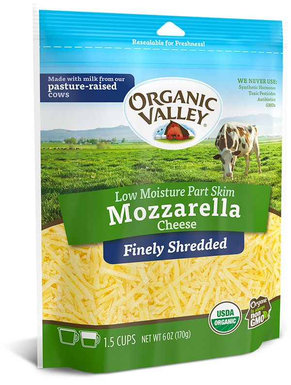 Organic Valley Shredded Mozzarella Cheese Artisan Specialty Foods
