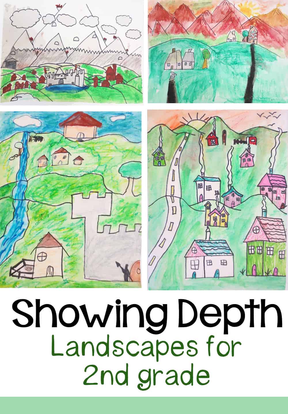 Showing Depth in Landscapes 2nd Grade Drawing Project Showing Depth in Landscapes 2nd Grade Drawing Project