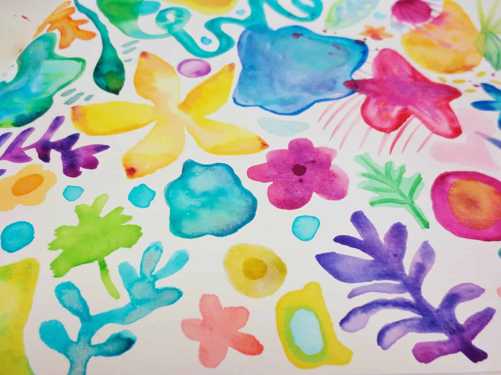 Watercolor Doodle Art is Basic An Elementary Art Blog
