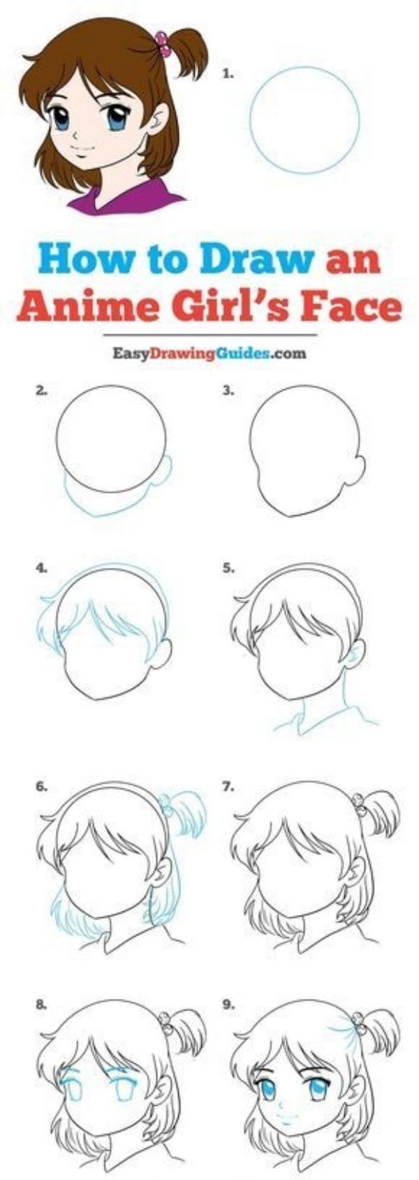 40 Easy Step by Step Tutorials to Draw a Cartoon Face Artisticaly