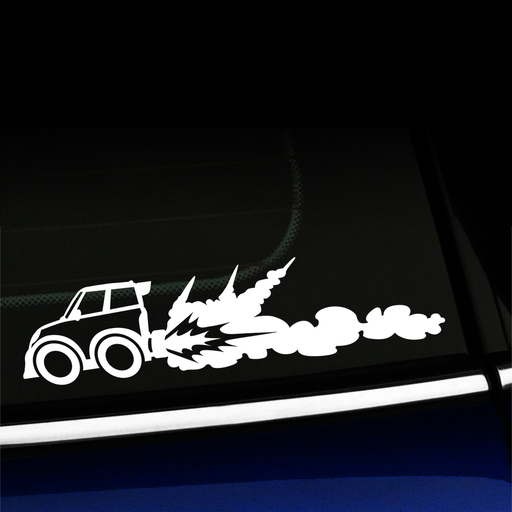 Rocket Car Vinyl Decal