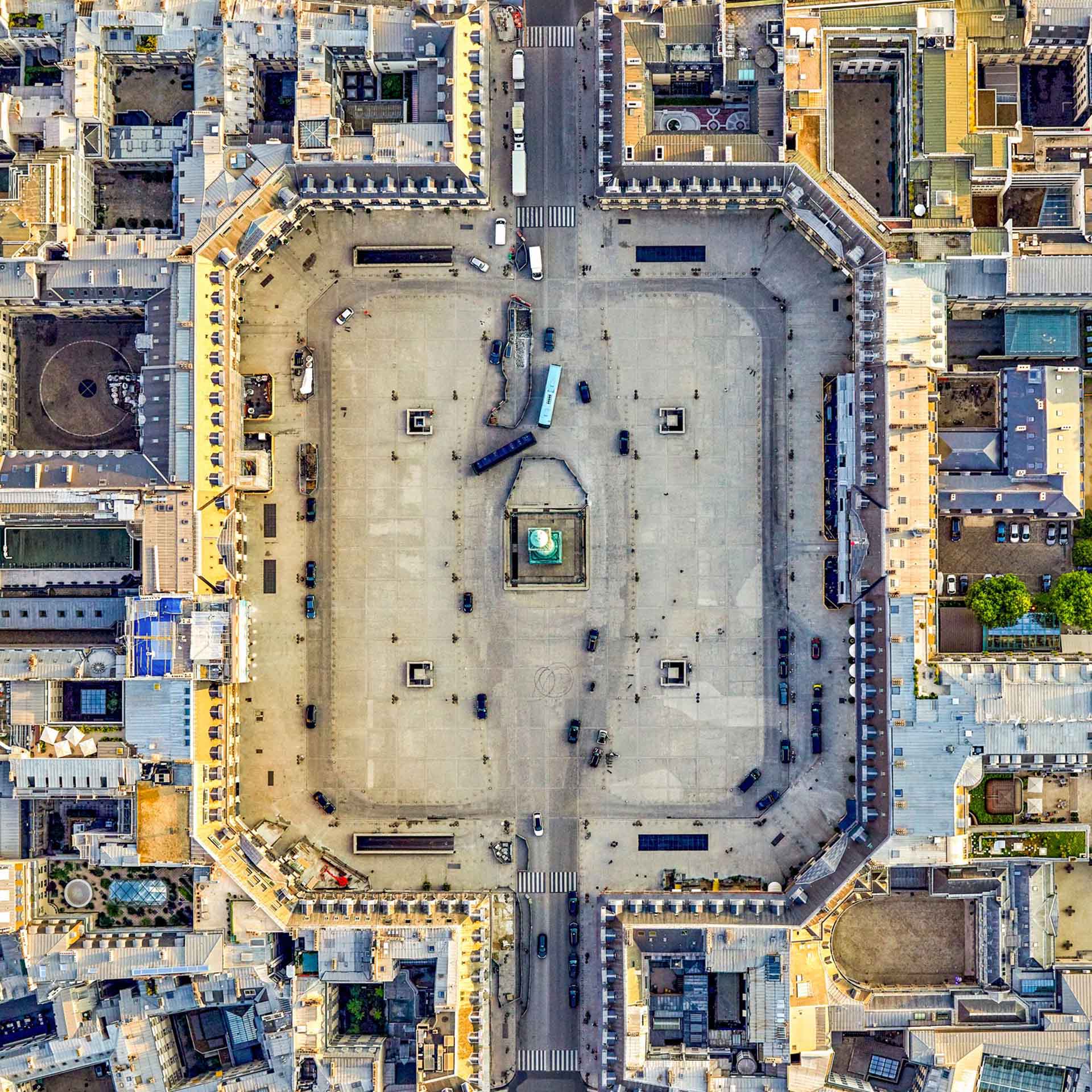 Place Vendôme Paris Aerials Squares (Jeffrey Milstein, USA