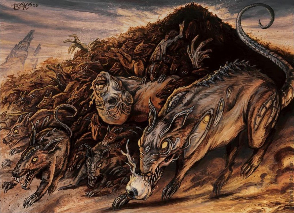 Relentless Rats MtG Art from Fifth Dawn, Magic 2010, Magic 2011, Tenth