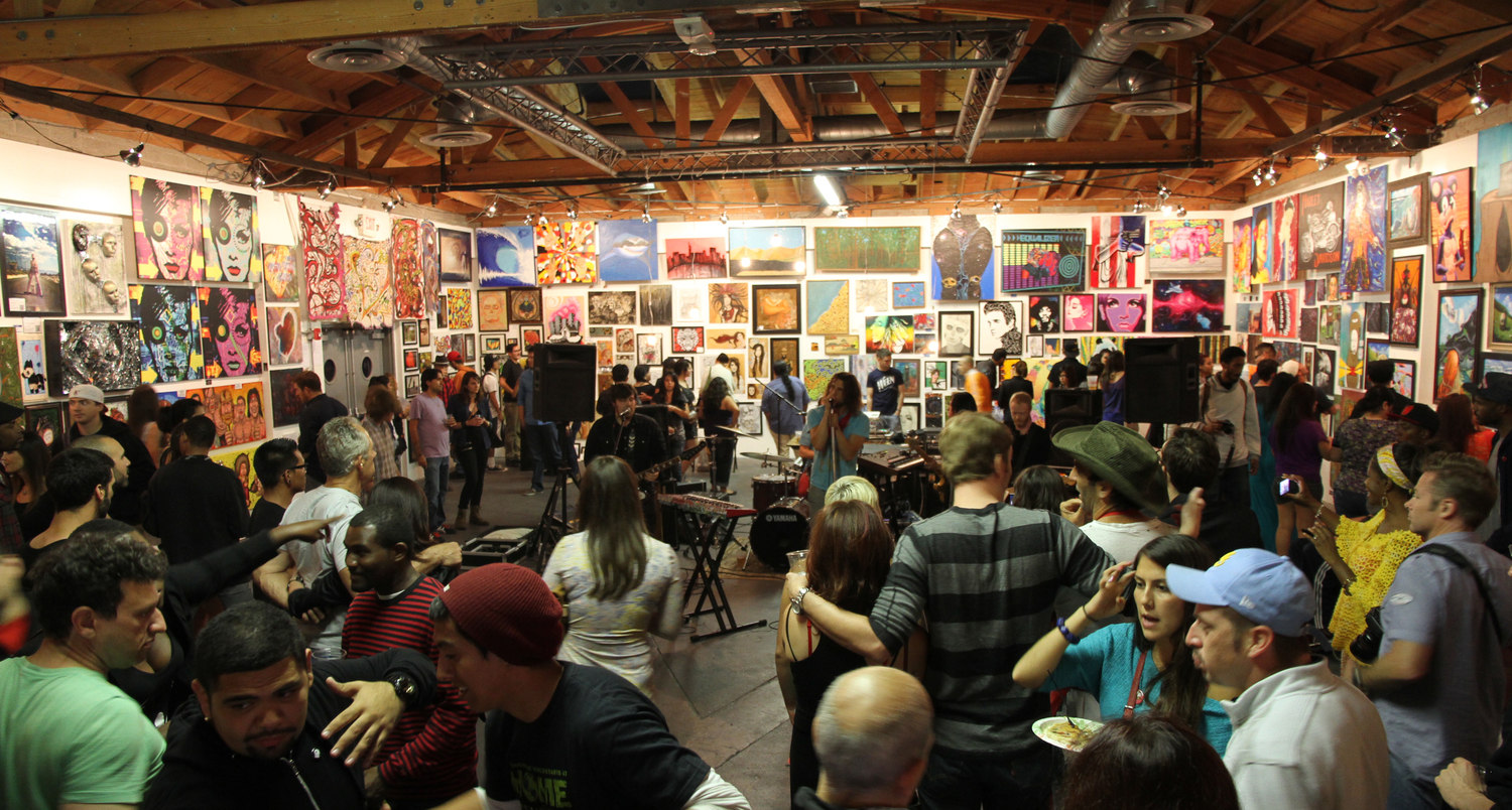 The Pancakes and Booze art show at Studio Spaces E1 ArtPie