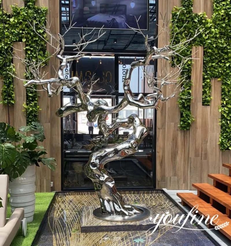 Modern Metal Tree Sculpture Home Decor for Sale CSS140 YouFine Art