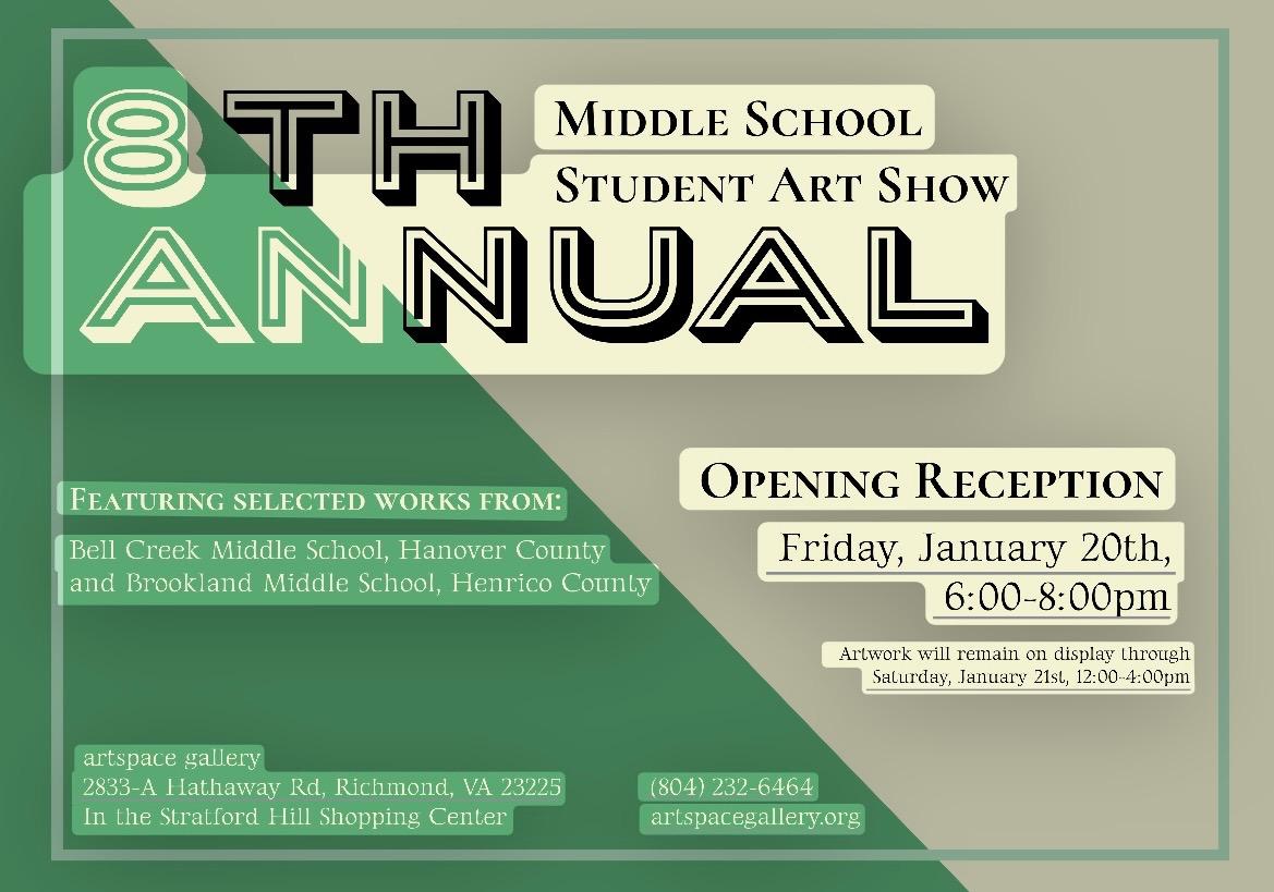 8th Annual Middle School Art Show / January 2023 Elisabeth Flynn