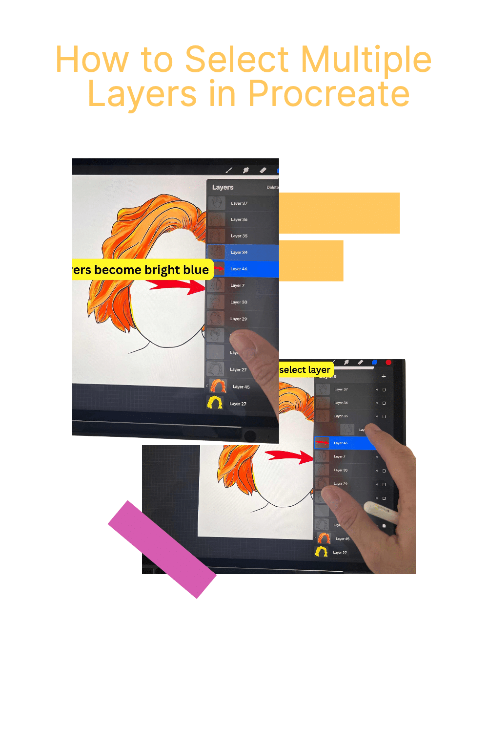 How to Select Multiple Layers in Procreate Artsydee Drawing, Painting, Craft & Creativity