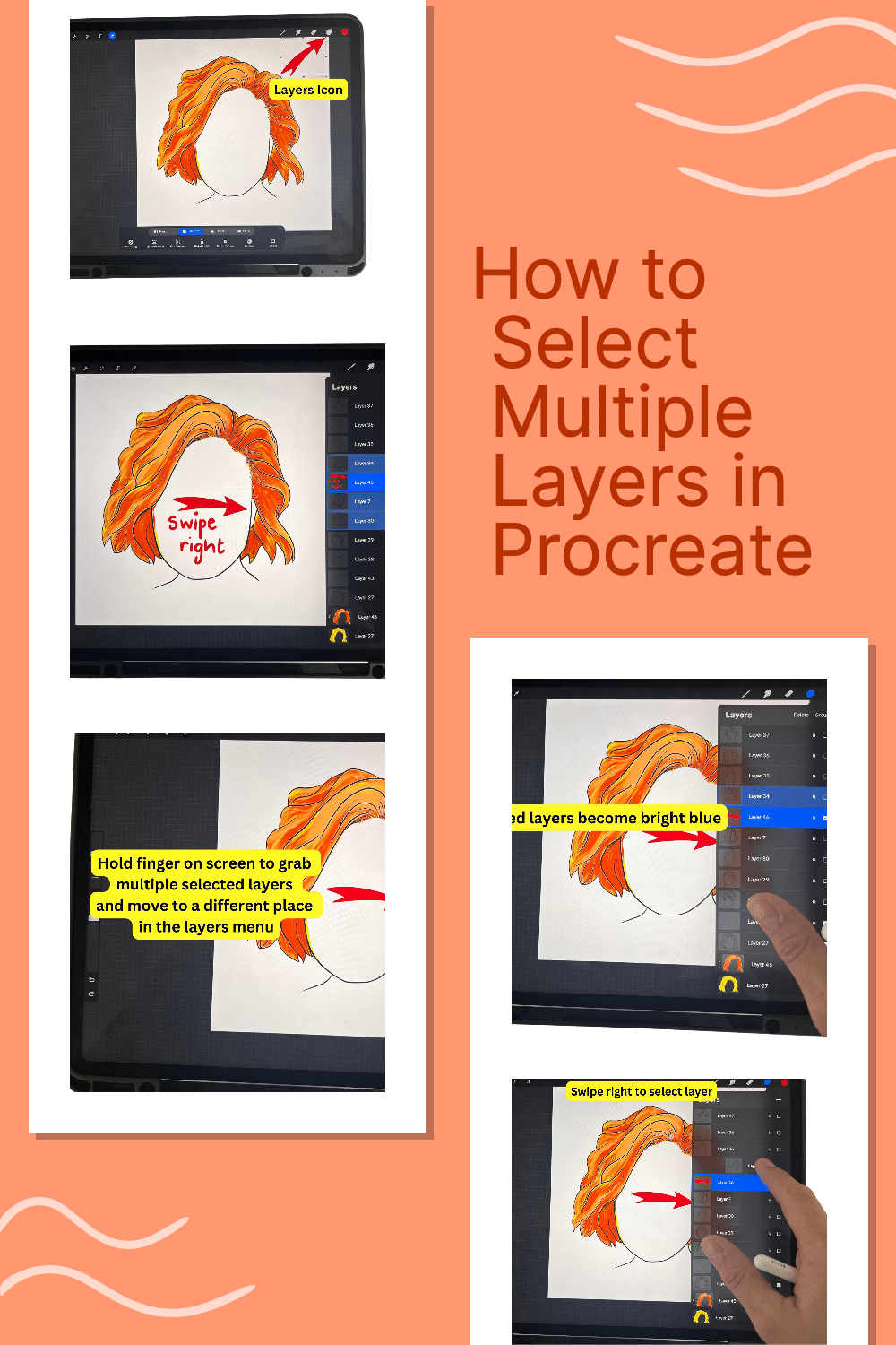 How to Select Multiple Layers in Procreate Artsydee Drawing, Painting, Craft & Creativity
