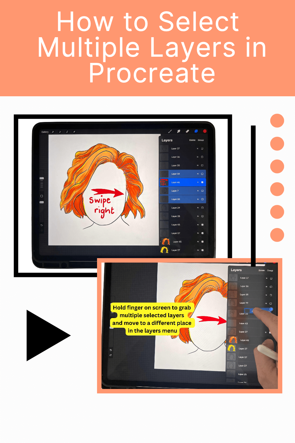 How to Select Multiple Layers in Procreate Artsydee Drawing, Painting, Craft & Creativity