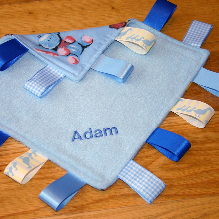 Baby Taggy Comforter Arty apple handmade crafts