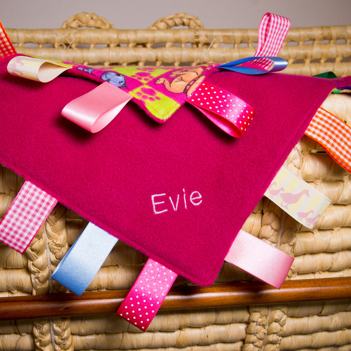 Baby Girl Taggie Blanket Arty apple