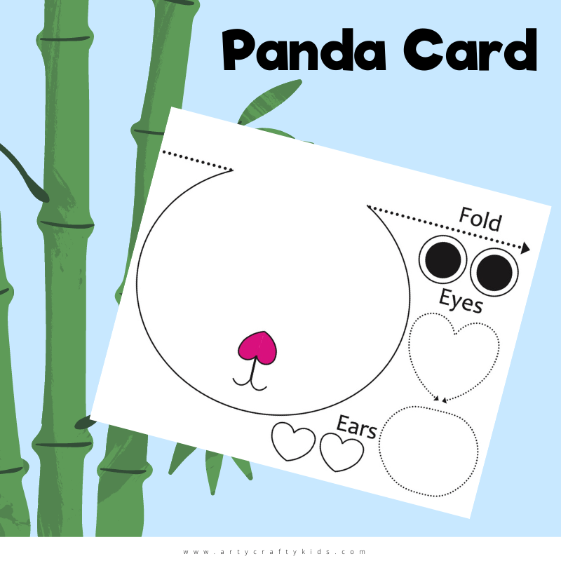 Panda Card Arty Crafty Kids