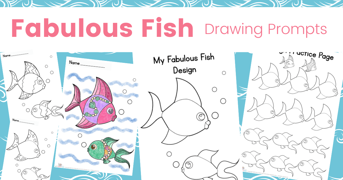 Fabulous Fish Drawing Prompts Arty Crafty Kids
