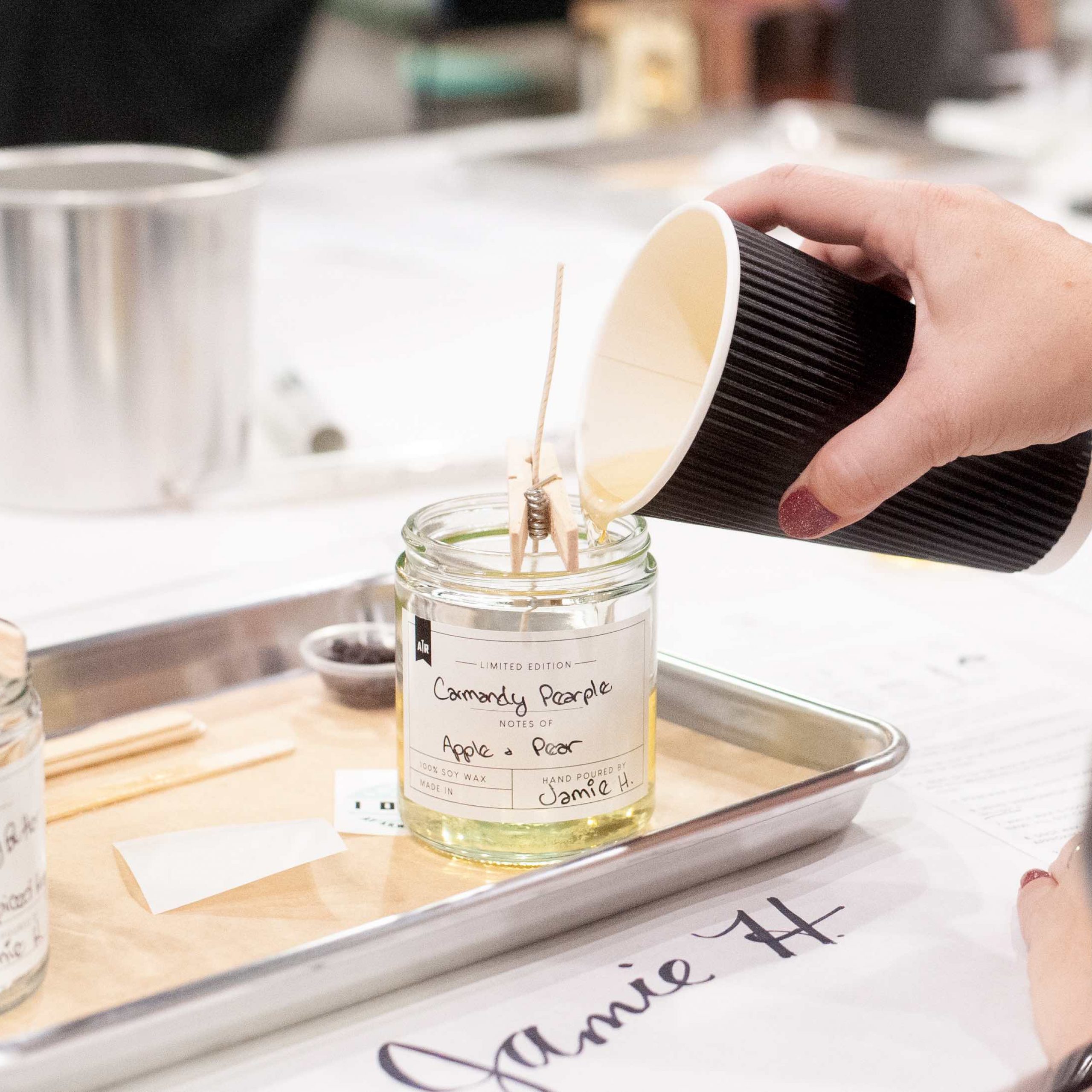 Candle Pouring Scheduling Now! AR