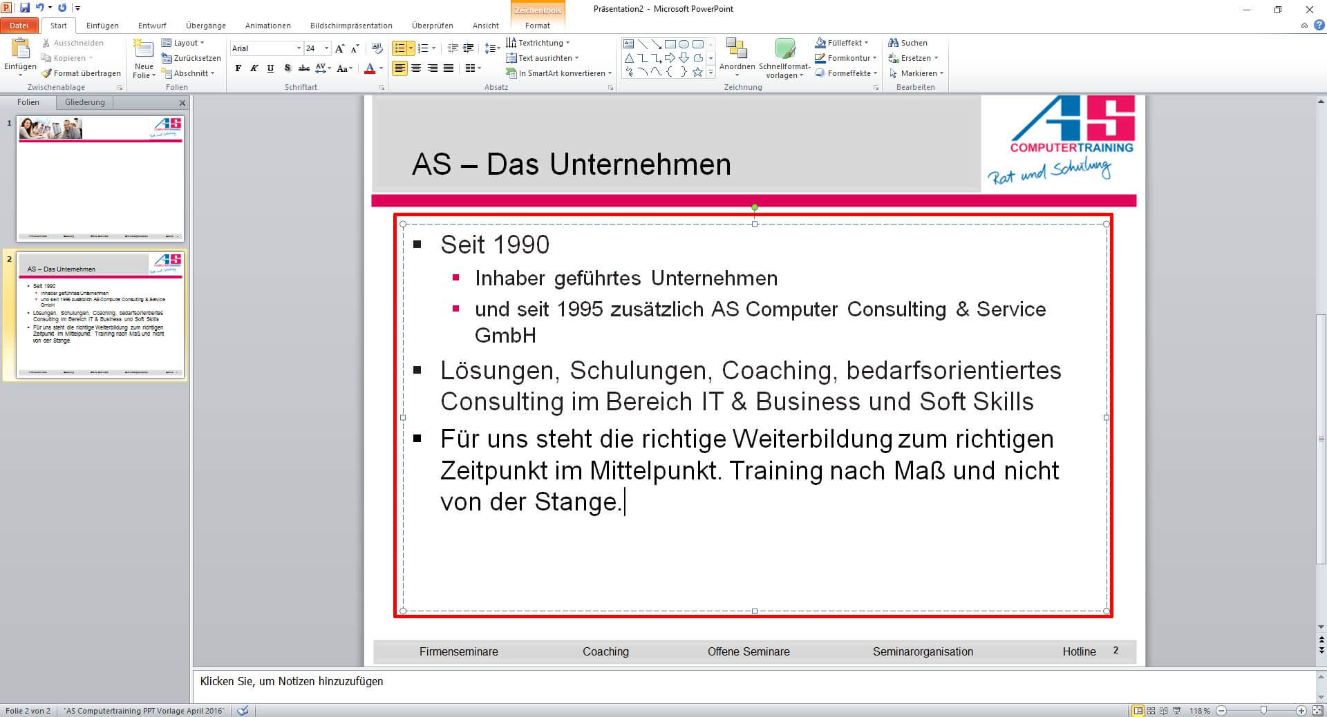 PowerPoint Präsentationen erstellen leicht erklärt AS Computertraining