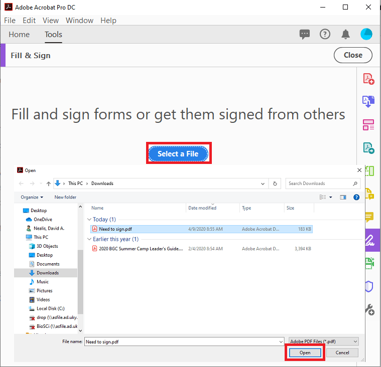 How to sign a PDF in Adobe Acrobat University of Kentucky College of Arts & Sciences