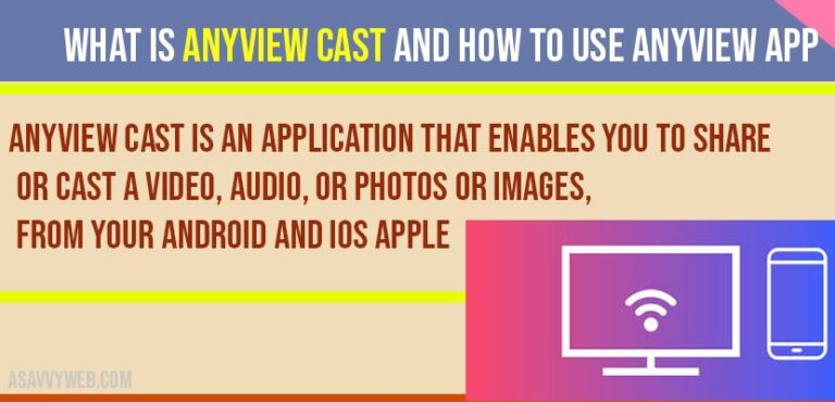 What is Anyview Cast and How to Use Anyview APP A Savvy Web