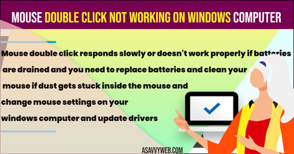 Mouse Double Click Not Working on Windows Computer A Savvy 